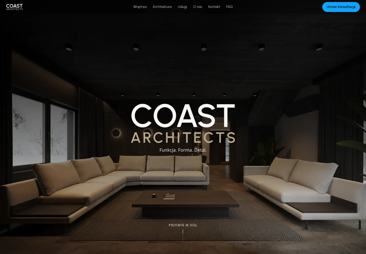 Zrzut strony Coast Architects
